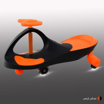 سه چرخه لوپ کار با چرخ LED (مشکی-نارنجی)