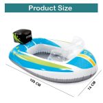 شناور بادی کودک طرح قایق اینتکس - Image 4